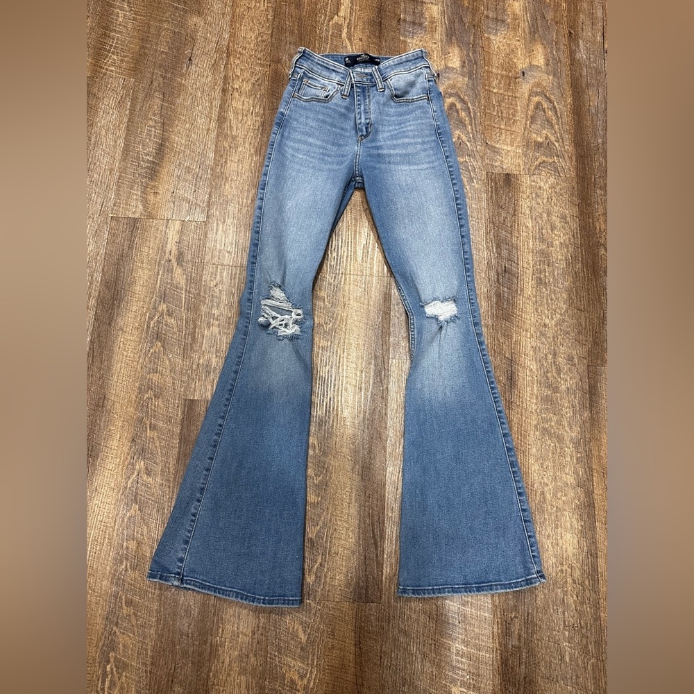 Hollister High Rise Soft Stretch Flare Jeans